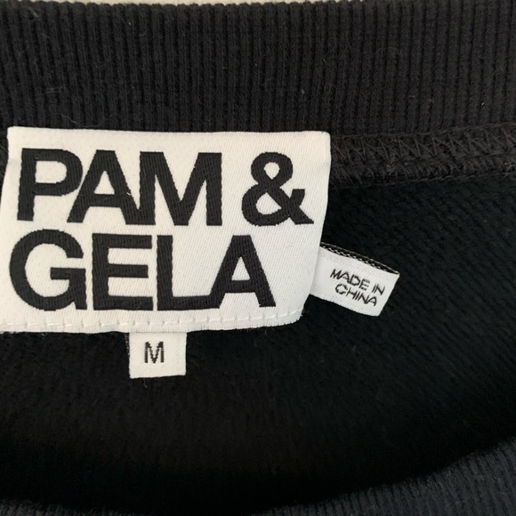 Pam and Gela Laced Sweatshirt. SZ Medium - Picture 7 of 13